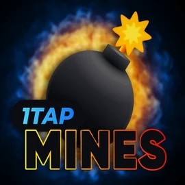 Enjoy 1Tap Mines by Turbo Games – logo hosted on goldenbetcasino.eu.com
