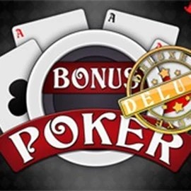 Bonus Poker Deluxe - 3 Hands slot visual from RTG (Reel Time Gaming) available on goldenbetcasino.eu.com