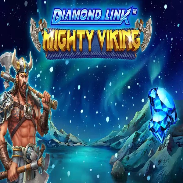 Diamond Link Mighty Viking slot icon by Greentube, available at Goldenbet Casino