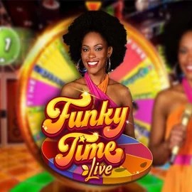 Funky Time online game logo by Evolution on goldenbetcasino.eu.com