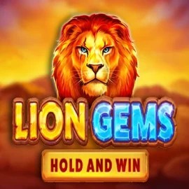 Lion Gems Hold and Win logo by Playson at Goldenbet Casino