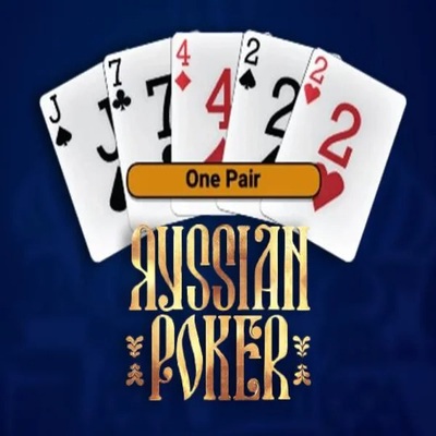 Russian Poker logo by OneTouch Games at Goldenbet Casino
