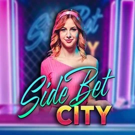 Official Live Casino logo: Side Bet City by Evolution at Goldenbet Casino