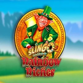 Slingo Rainbow Riches by Gaming Realms, showcased at goldenbetcasino.eu.com – game logo