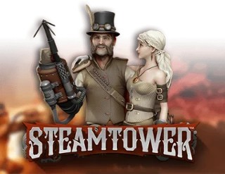Steam Tower Slot logo by NetEnt at Goldenbet Casino