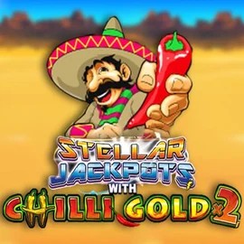 Stellar Jackpots with Chilli Gold x2 logo – Jackpots by Lightning Box Game at Goldenbet Casino