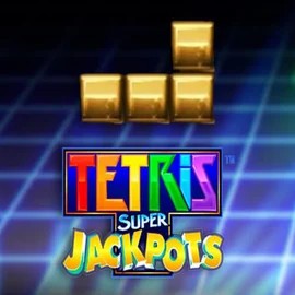 Tetris Super Jackpots slot logo by WMS at Goldenbet Casino