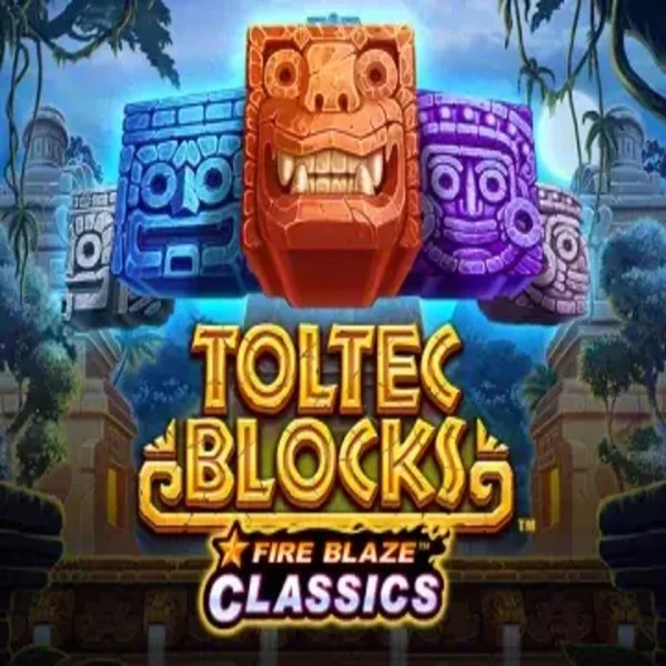 Fire Blaze: Toltec Blocks online game logo by Rarestone Gaming on goldenbetcasino.eu.com
